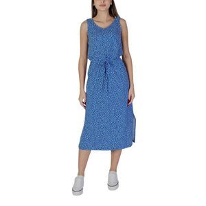 B.Young White Cotton Long Women's Dress